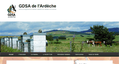 Desktop Screenshot of gdsa-ardeche.com