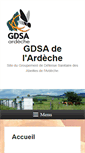 Mobile Screenshot of gdsa-ardeche.com
