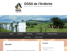 Tablet Screenshot of gdsa-ardeche.com